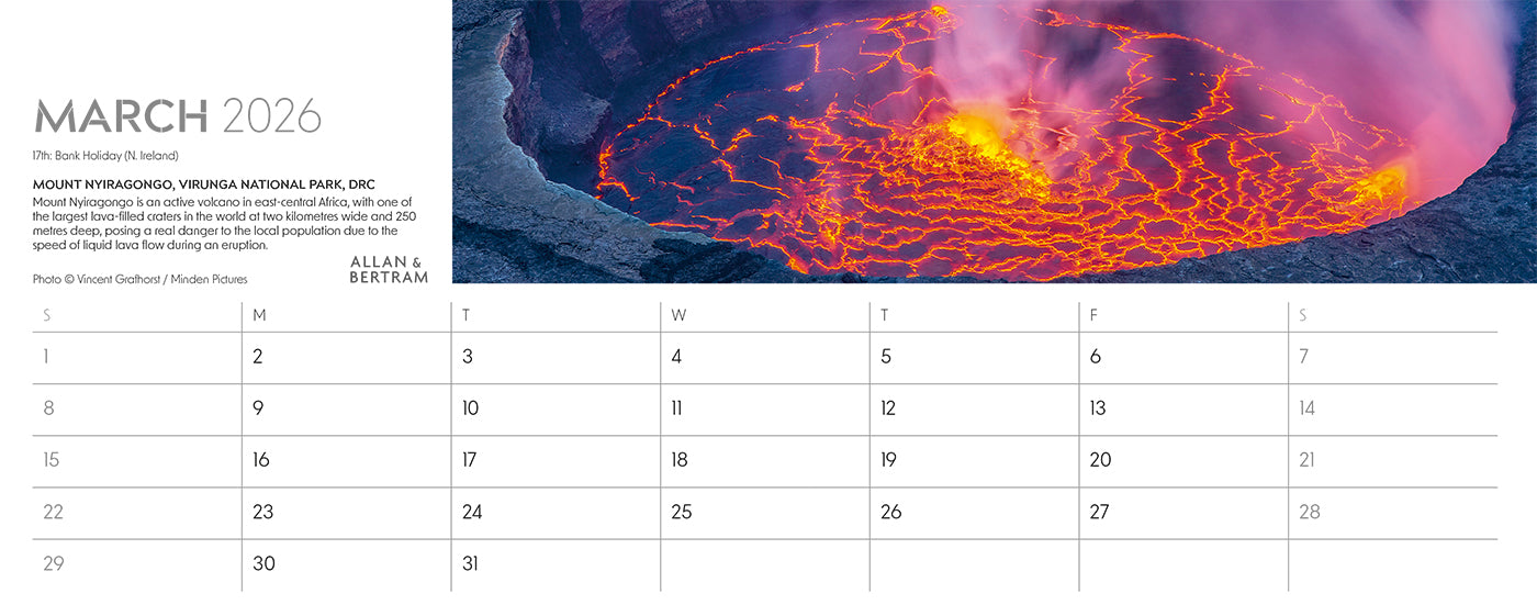 Nature's Architecture Desk Calendar