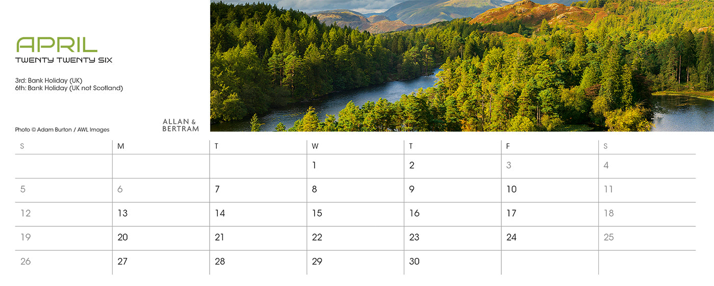 Panorama Desk Calendar