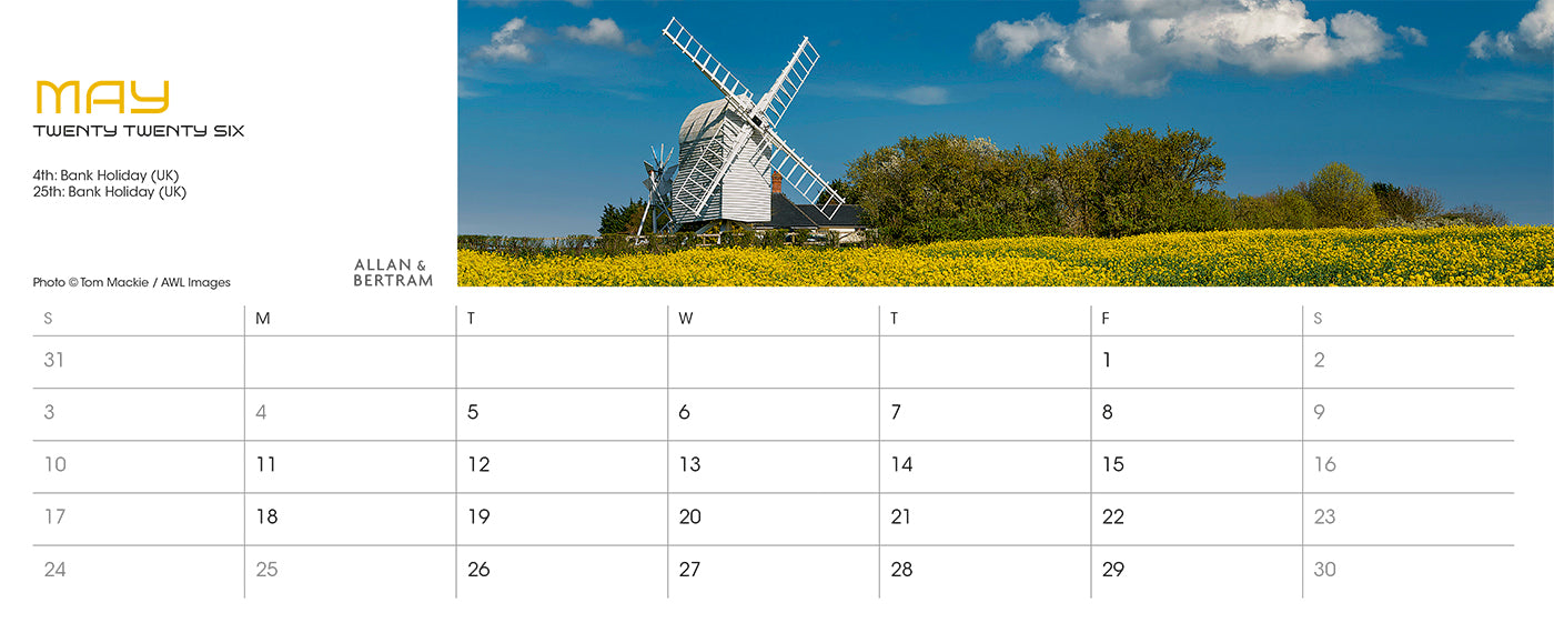 Panorama Desk Calendar