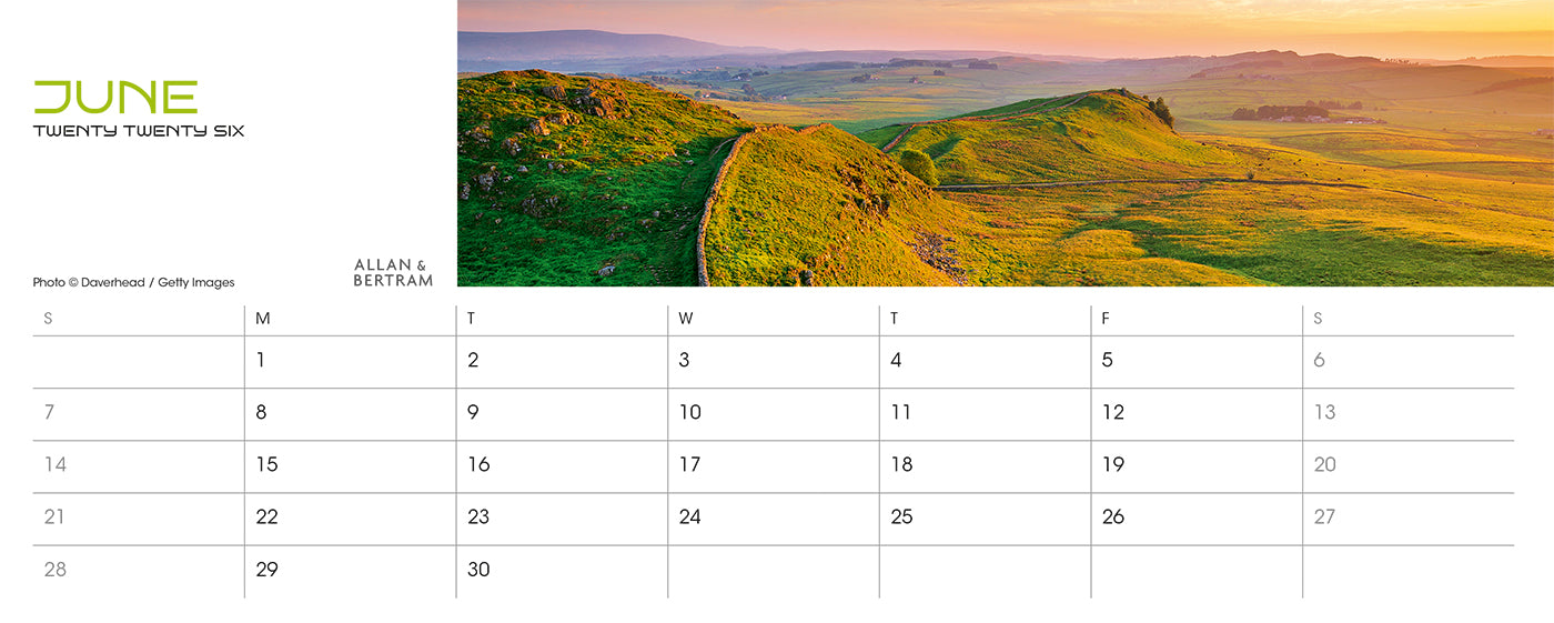 Panorama Desk Calendar