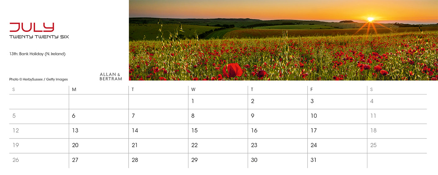 Panorama Desk Calendar