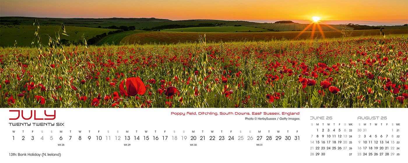 Panorama Desk Calendar
