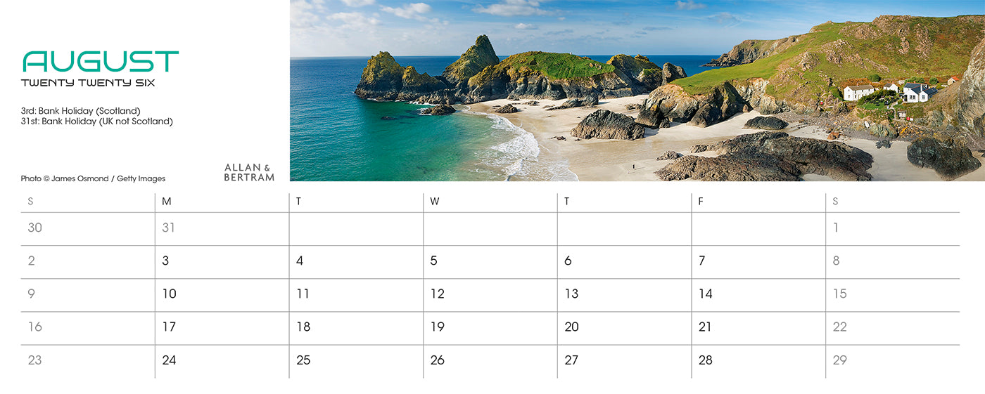 Panorama Desk Calendar