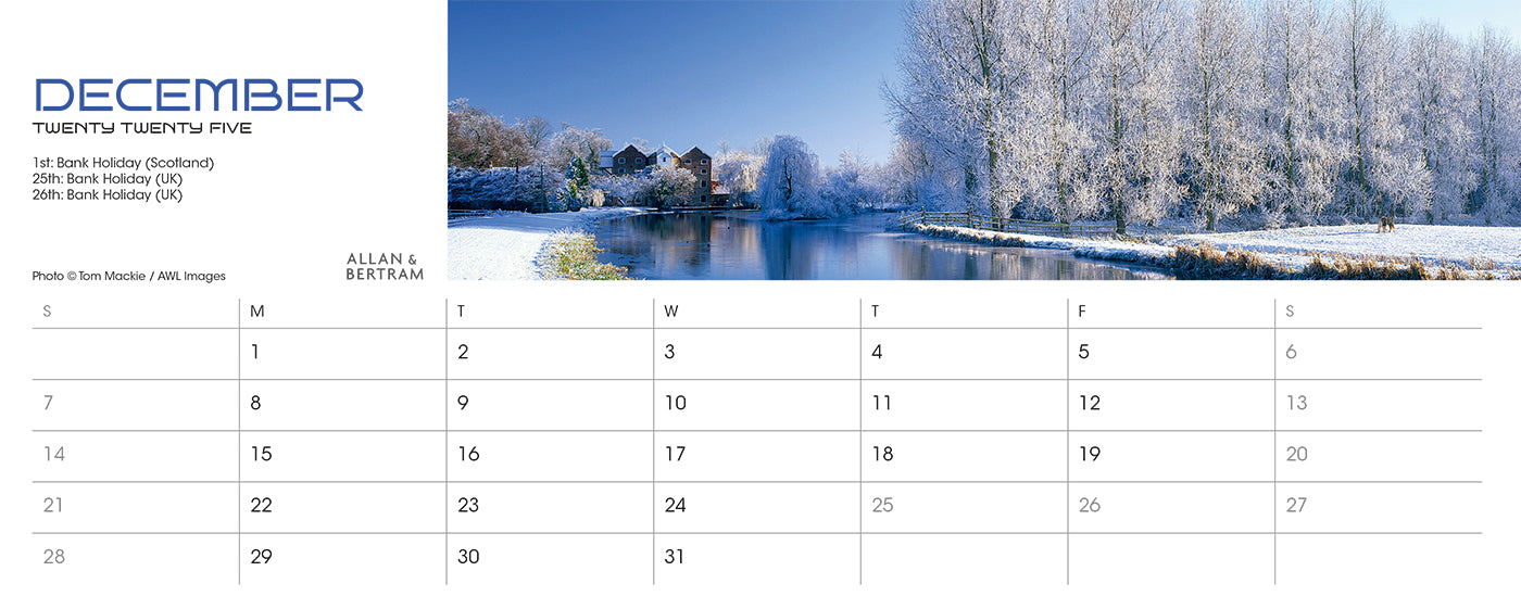 Panorama Desk Calendar