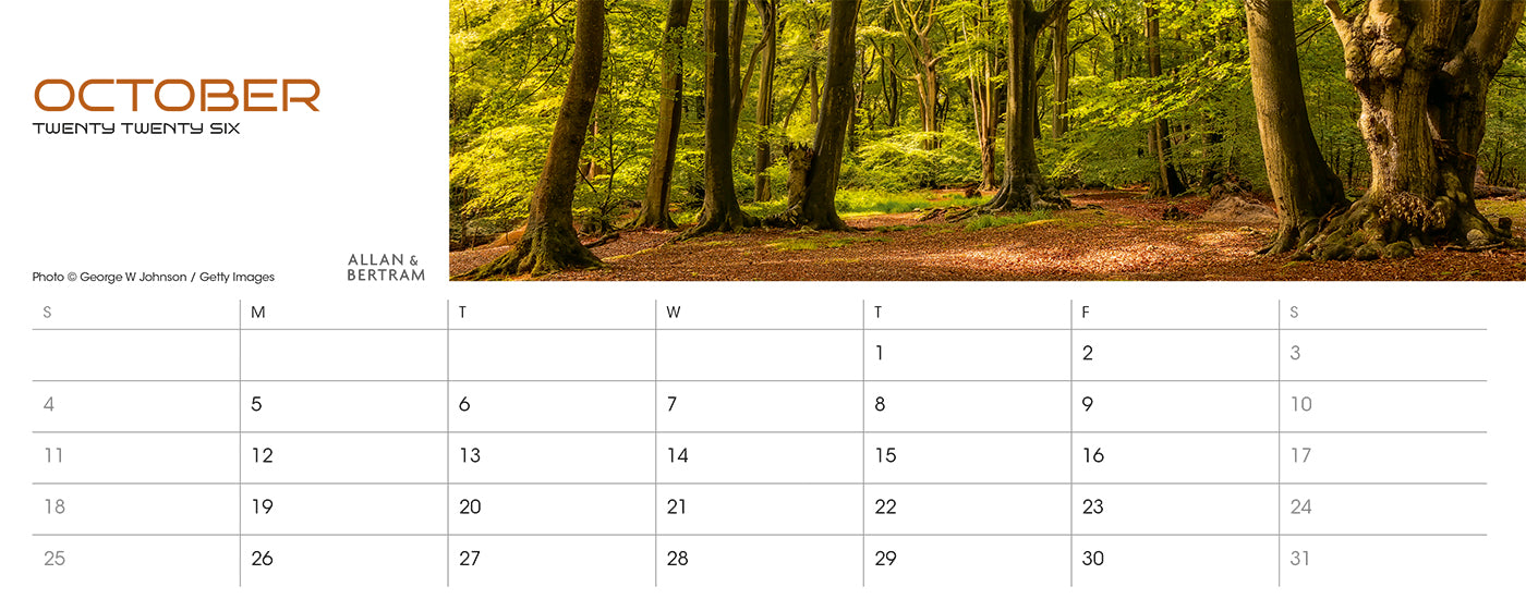 Panorama Desk Calendar