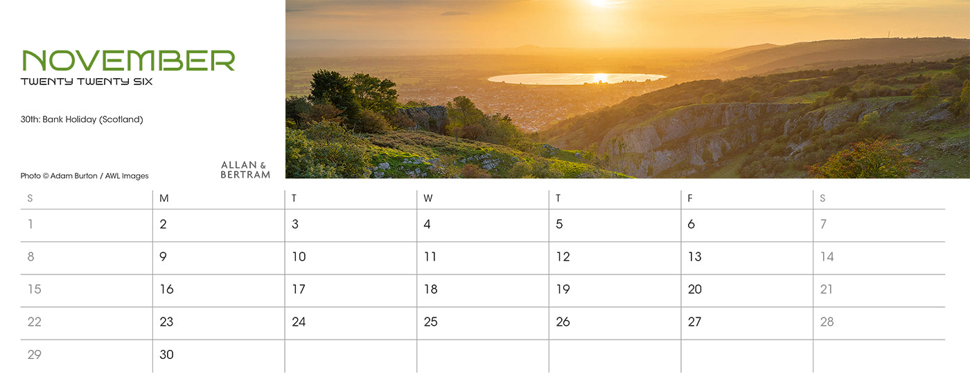 Panorama Desk Calendar