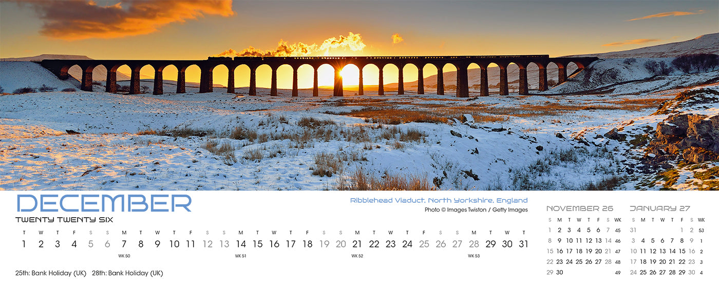 Panorama Desk Calendar