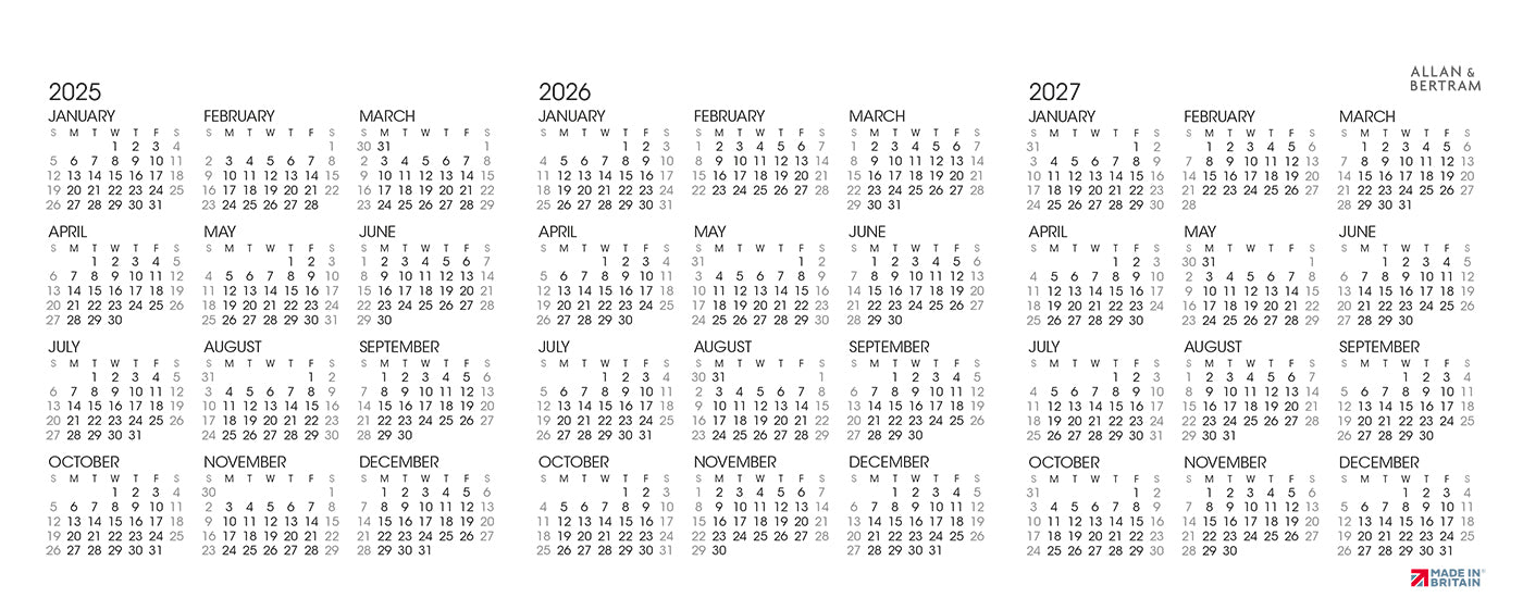Panorama Desk Calendar