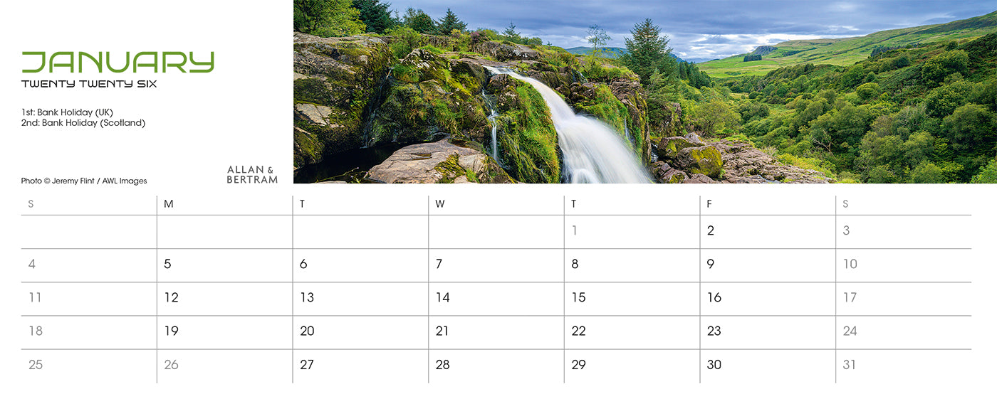 Panorama Desk Calendar
