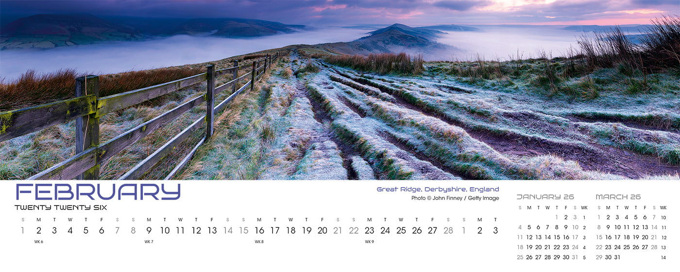 Panorama Desk Calendar