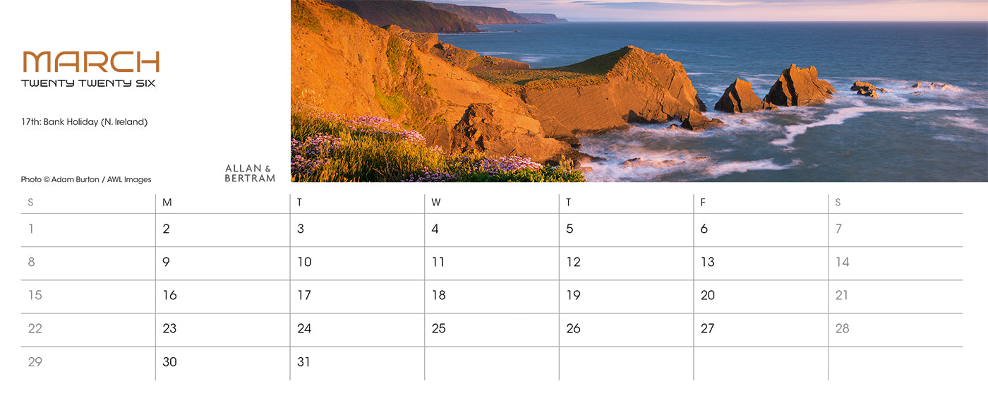 Panorama Desk Calendar