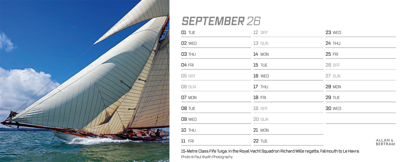 Sailpower Desk Calendar