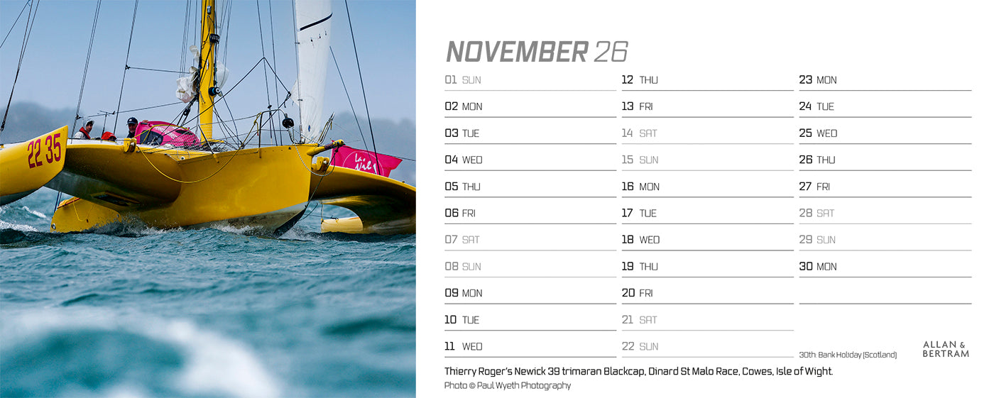 Sailpower Desk Calendar