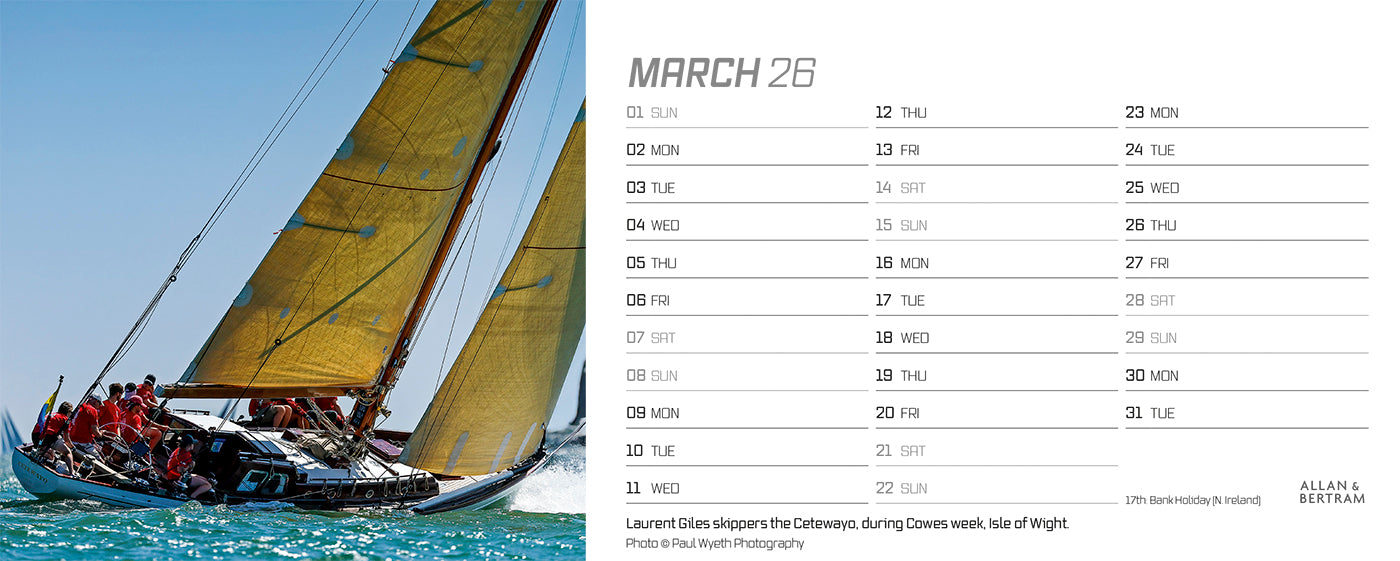 Sailpower Desk Calendar