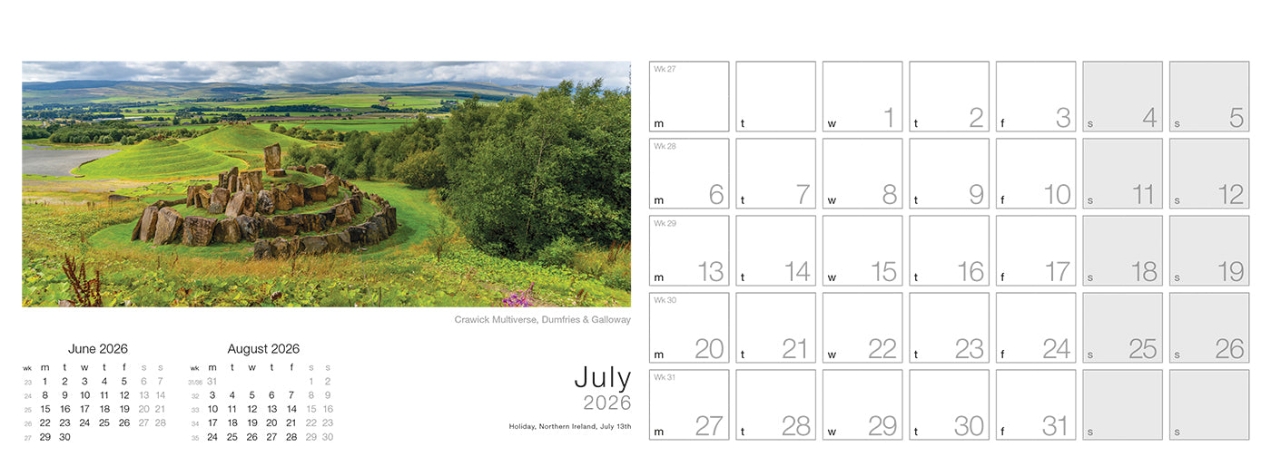 Spirit of Scotland Desk Calendar