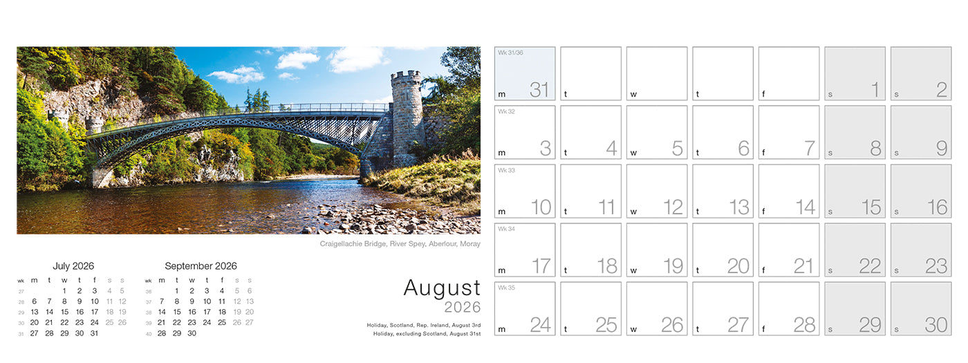 Spirit of Scotland Desk Calendar