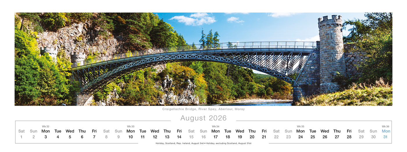 Spirit of Scotland Desk Calendar