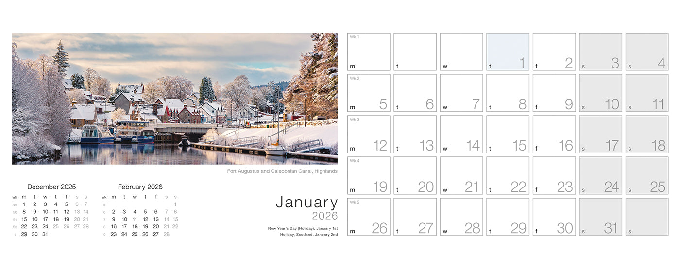 Spirit of Scotland Desk Calendar
