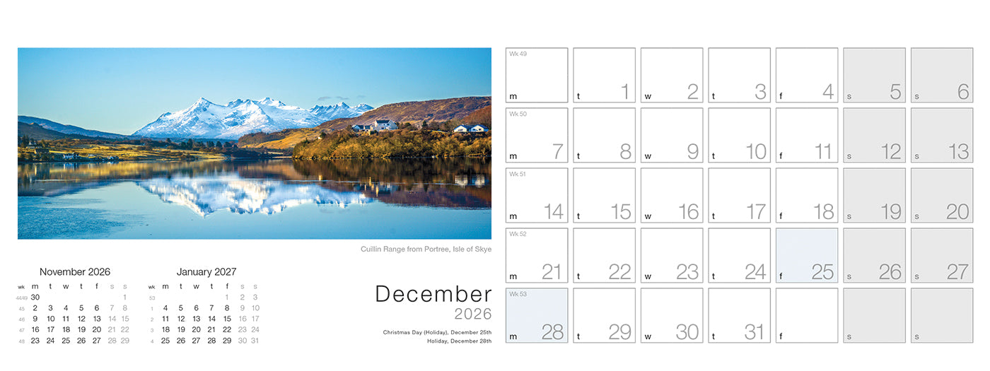 Spirit of Scotland Desk Calendar