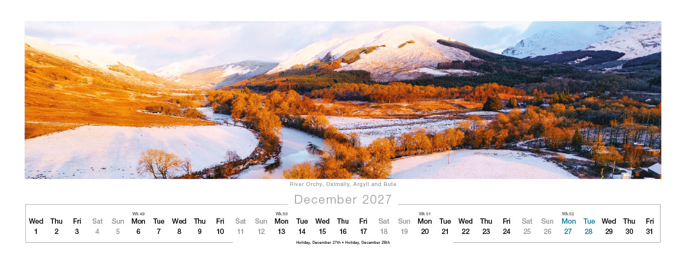Spirit of Scotland Desk Calendar