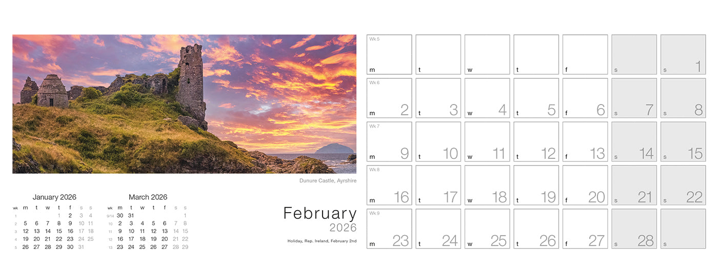 Spirit of Scotland Desk Calendar