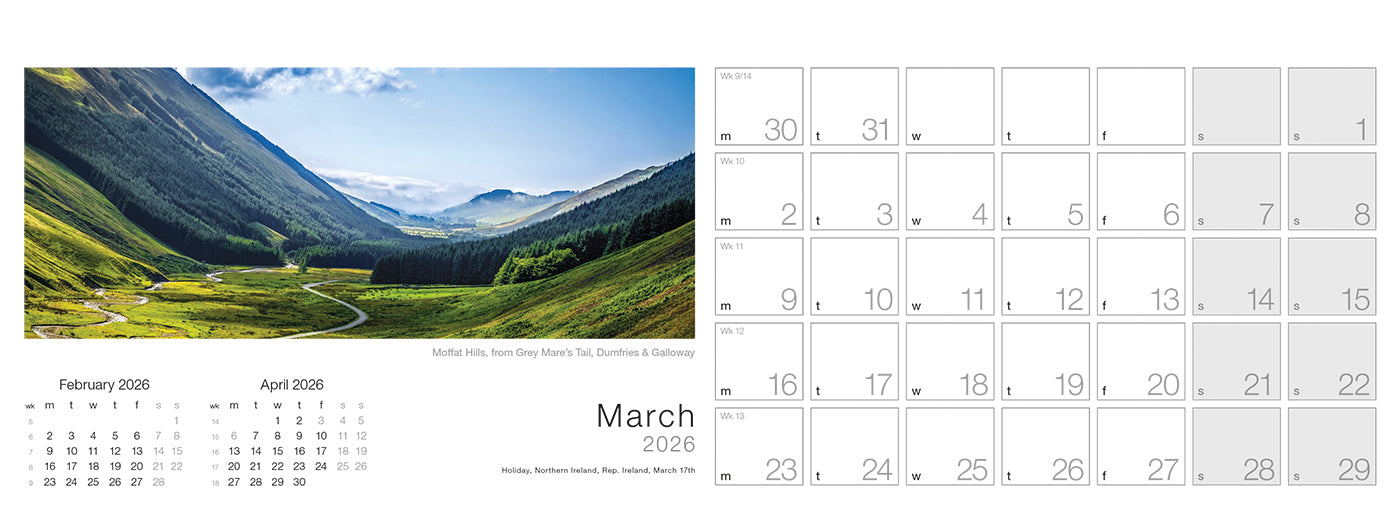 Spirit of Scotland Desk Calendar