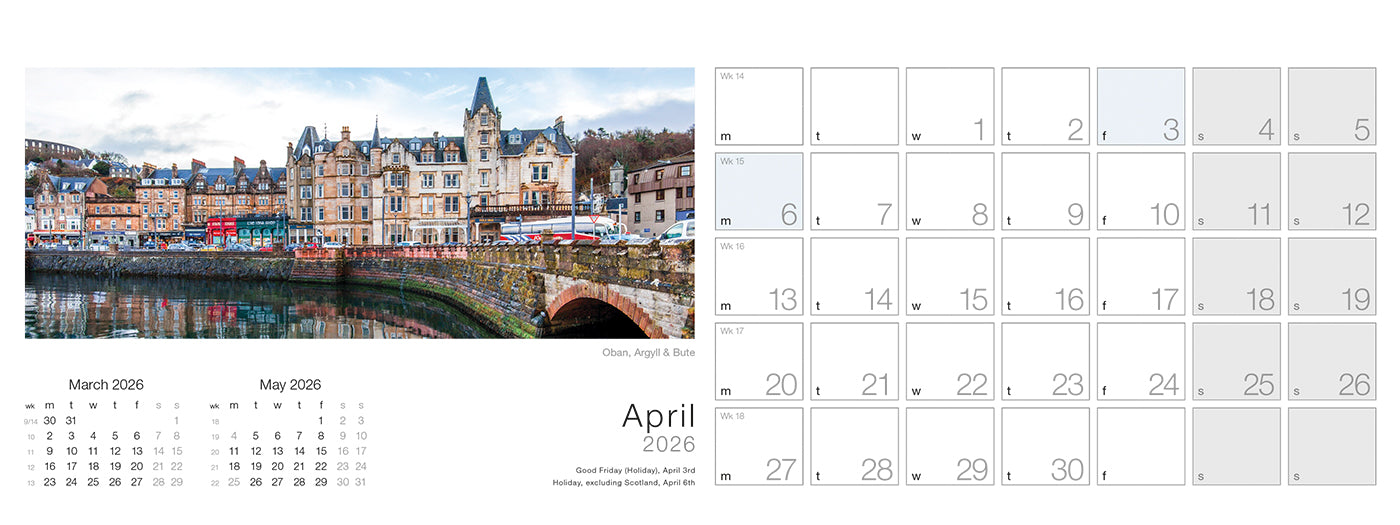 Spirit of Scotland Desk Calendar