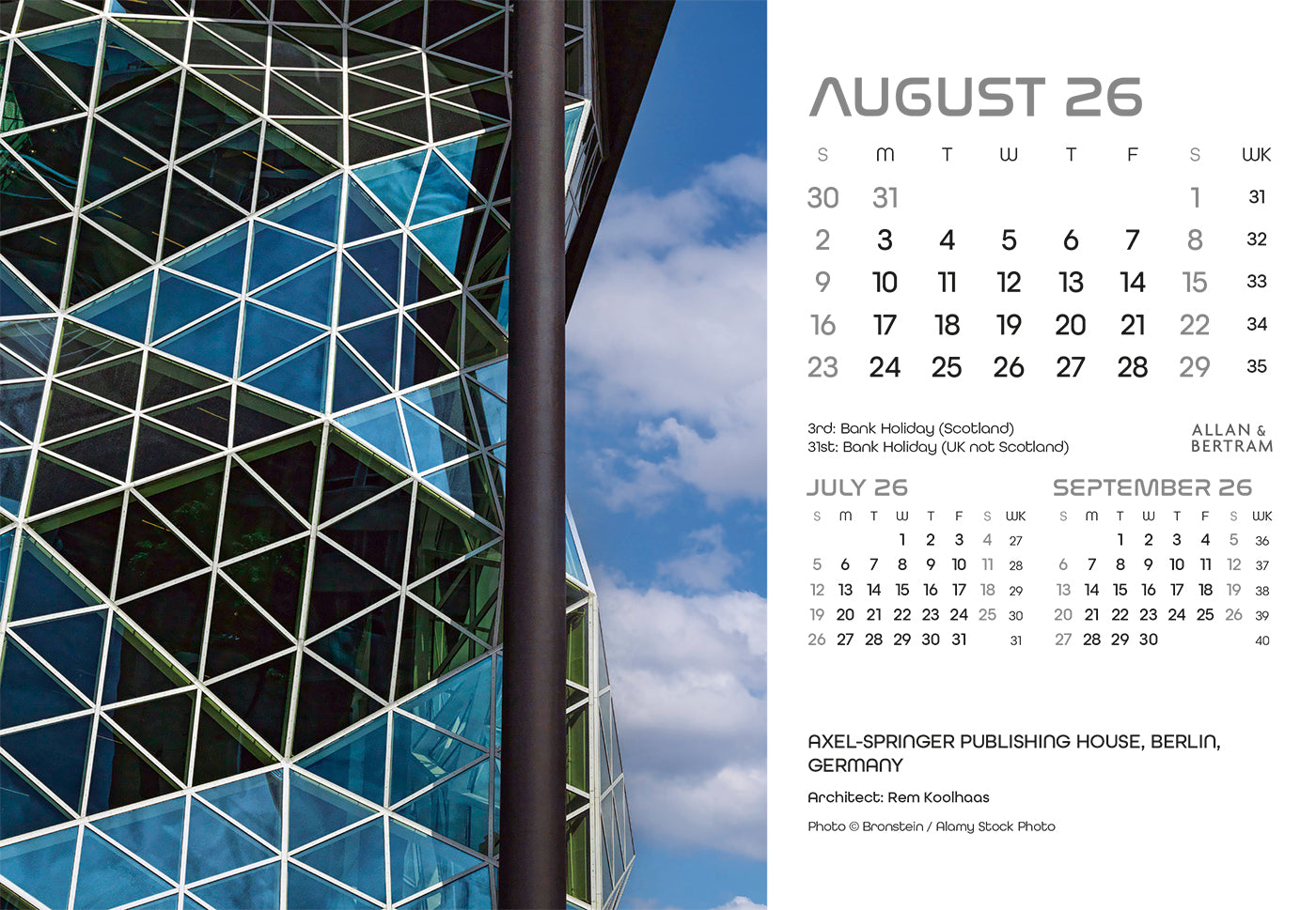 State of the Art Midi Desk Calendar