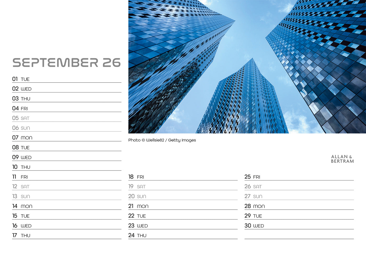 State of the Art Midi Desk Calendar