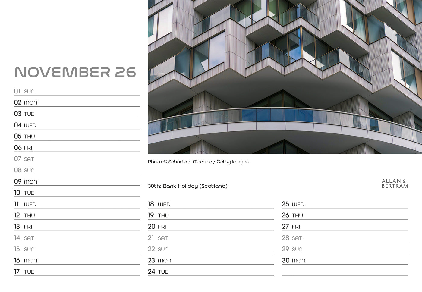 State of the Art Midi Desk Calendar