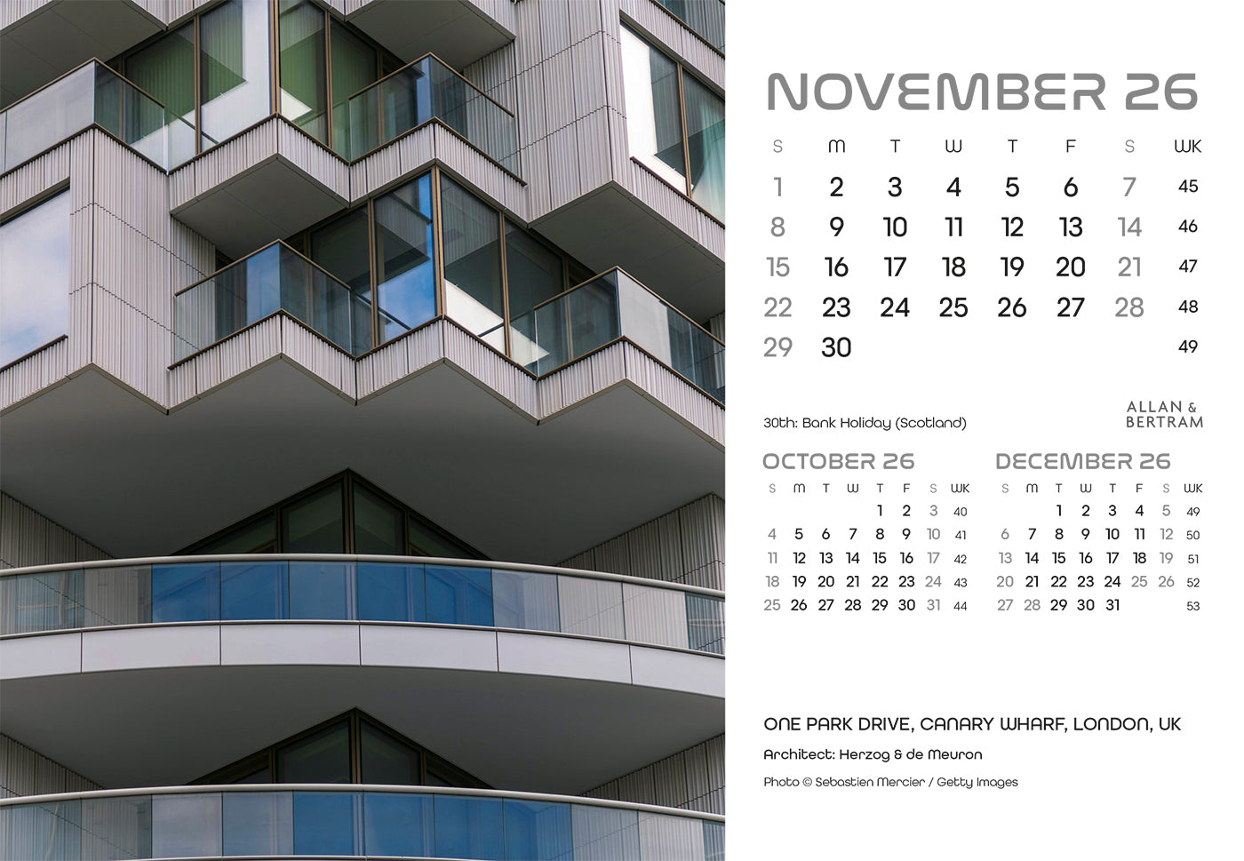State of the Art Midi Desk Calendar