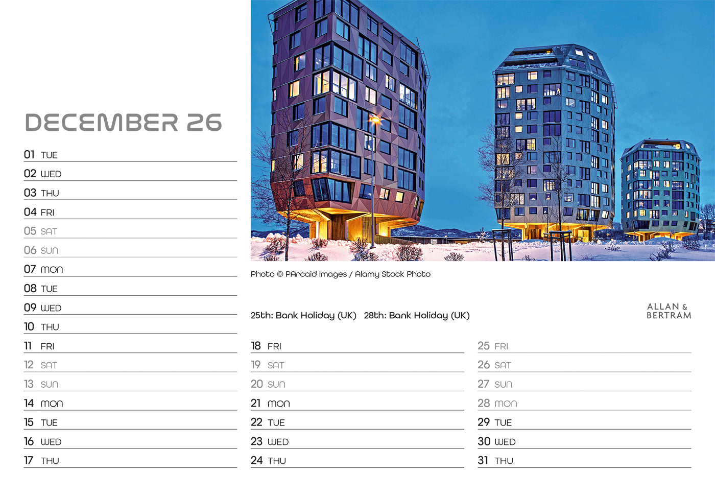 State of the Art Midi Desk Calendar