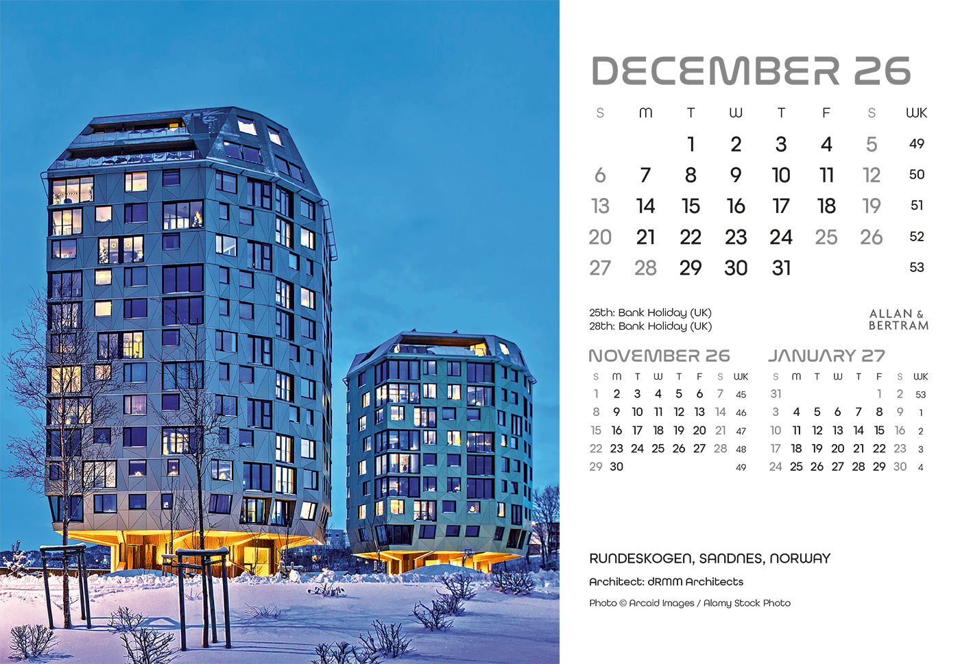 State of the Art Midi Desk Calendar