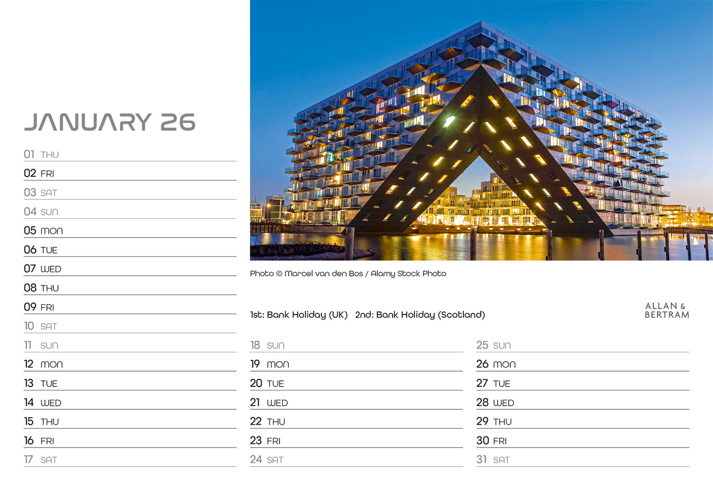 State of the Art Midi Desk Calendar