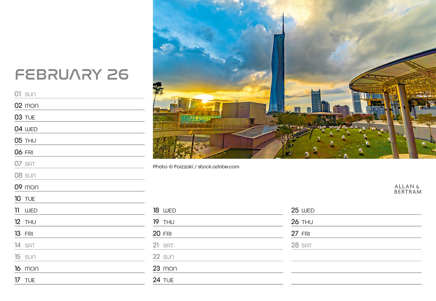 State of the Art Midi Desk Calendar
