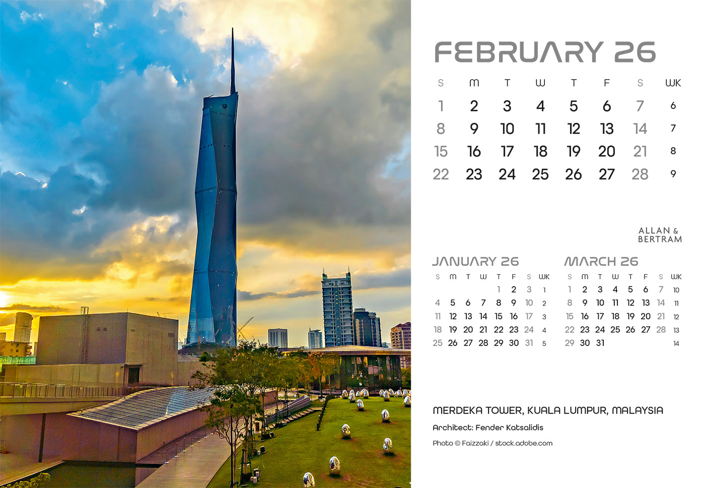 State of the Art Midi Desk Calendar