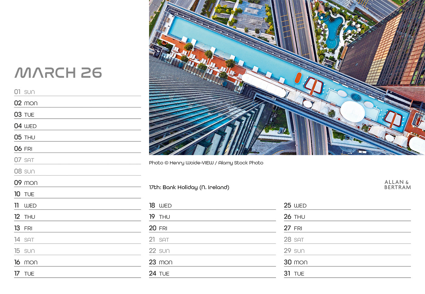 State of the Art Midi Desk Calendar