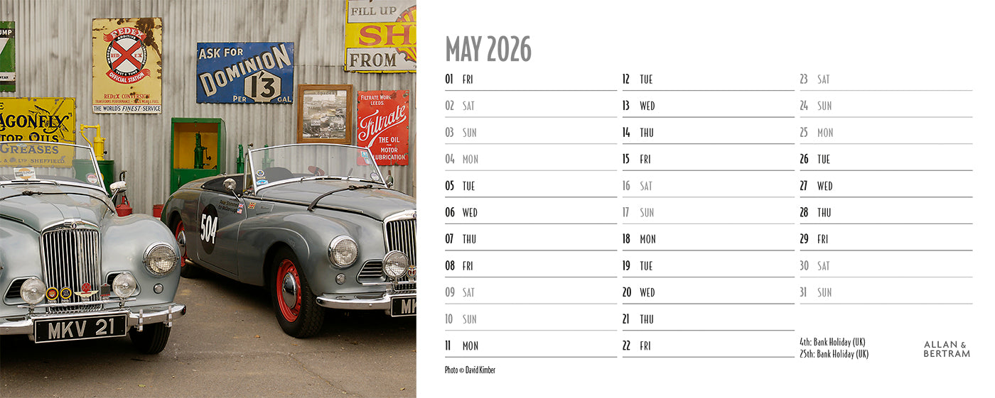 Vintage Power Desk Calendar