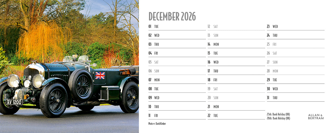 Vintage Power Desk Calendar