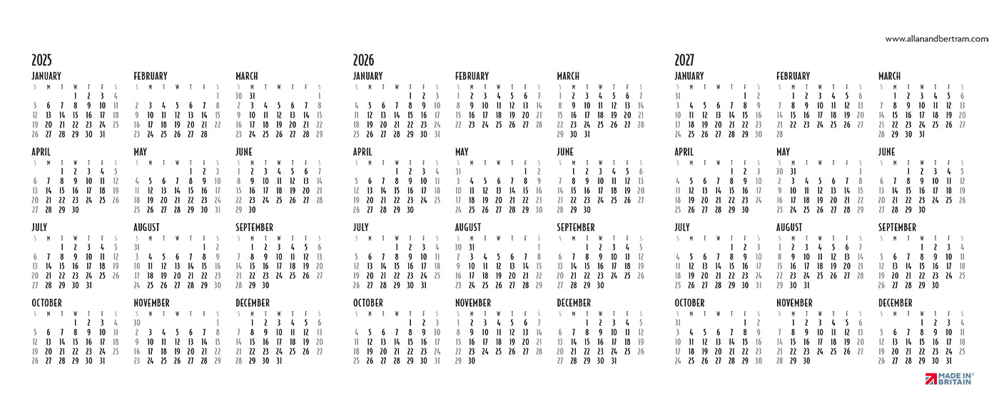 Vintage Power Desk Calendar