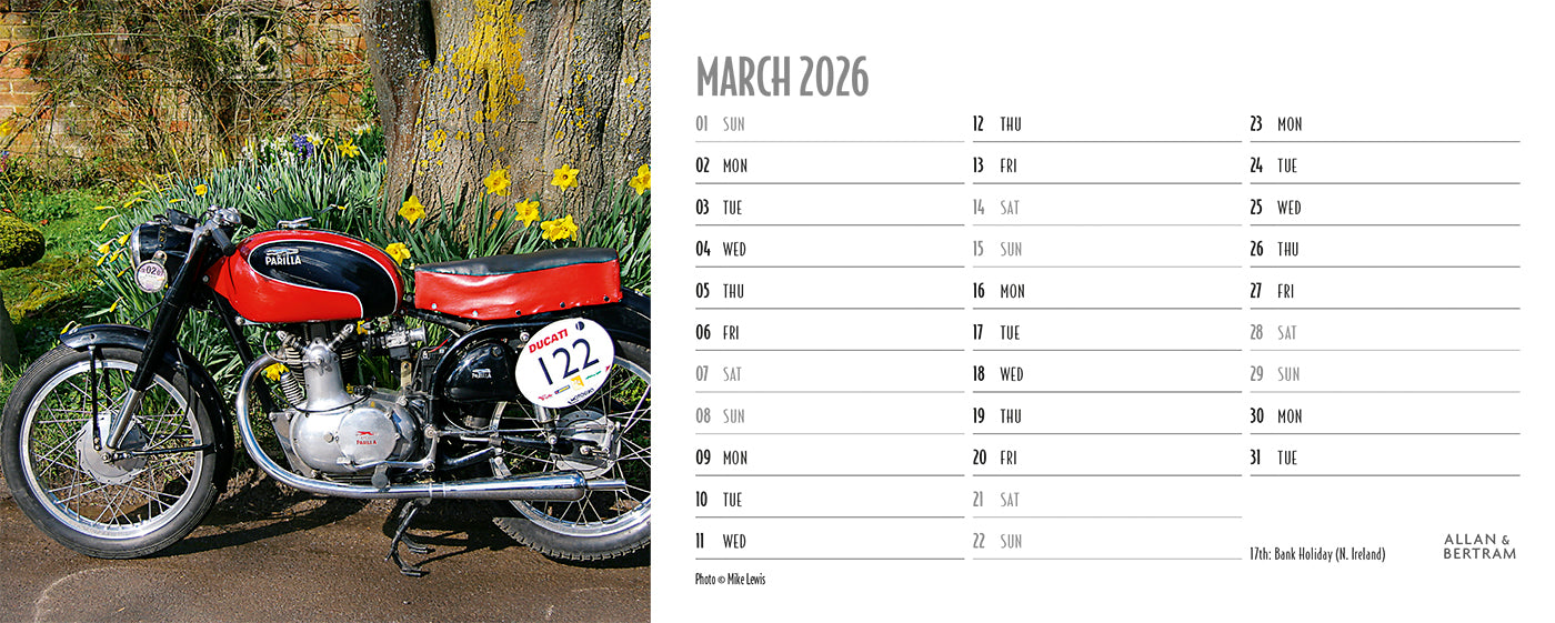 Vintage Power Desk Calendar
