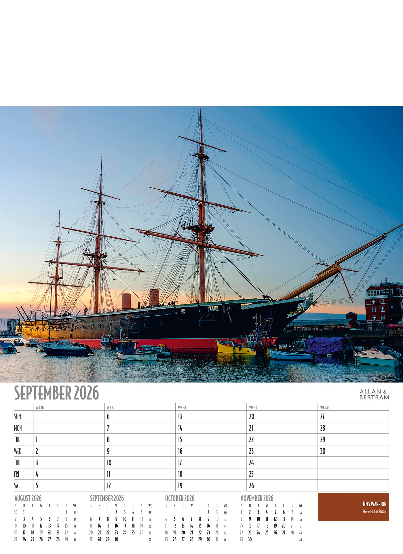 Vintage Power Junior Wall Calendar