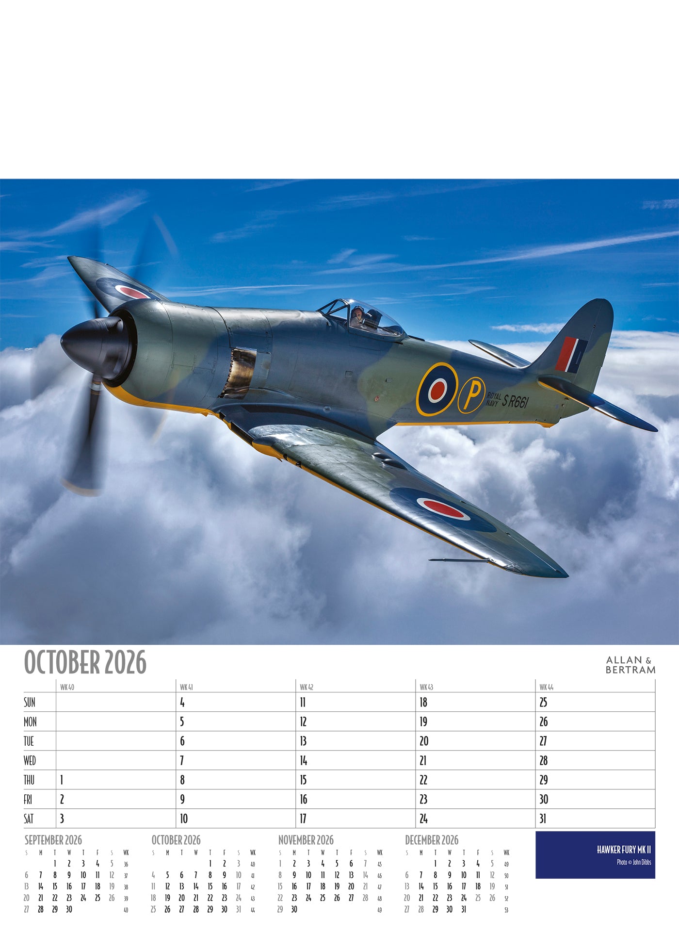 Vintage Power Junior Wall Calendar