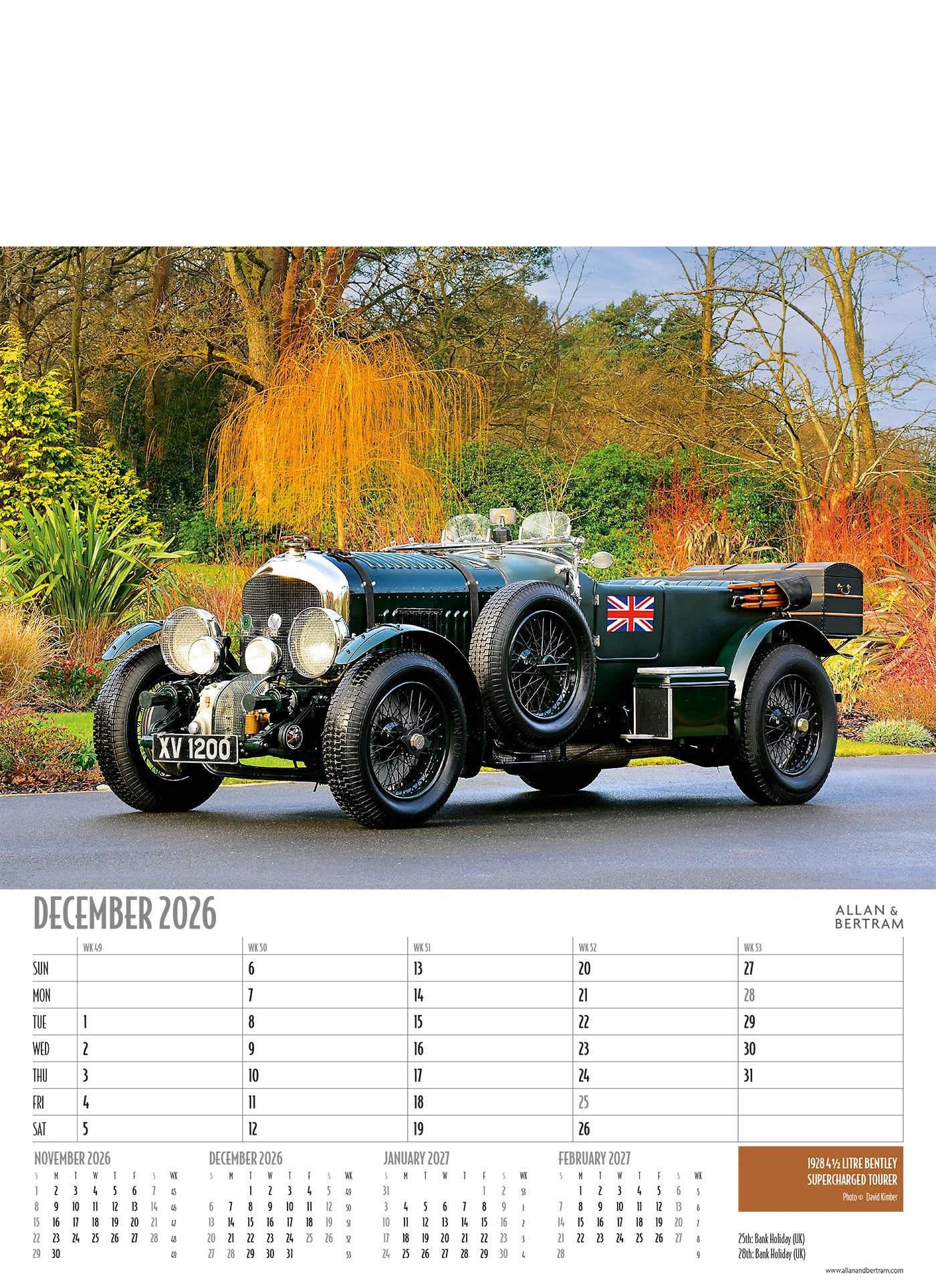 Vintage Power Junior Wall Calendar