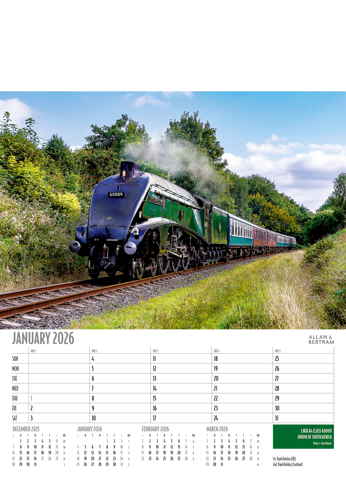 Vintage Power Junior Wall Calendar