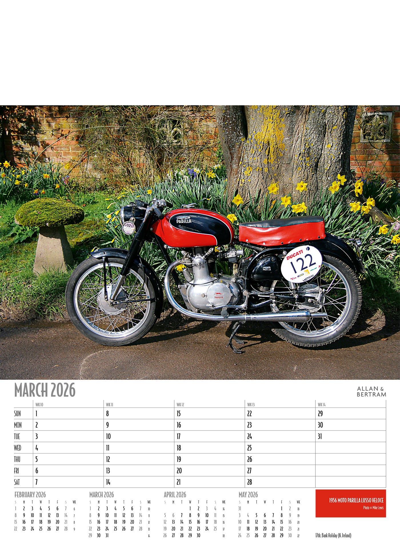 Vintage Power Junior Wall Calendar