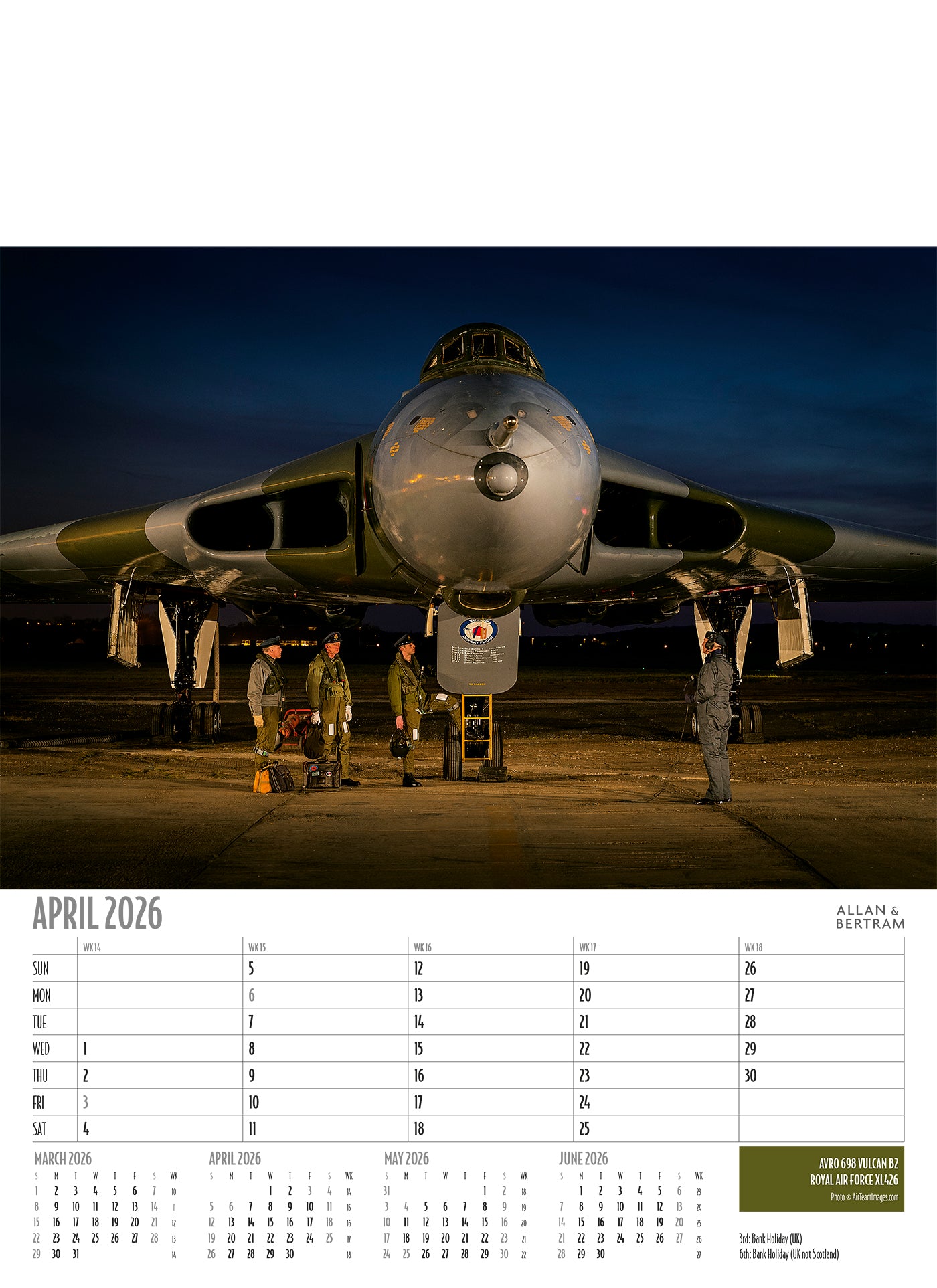 Vintage Power Junior Wall Calendar