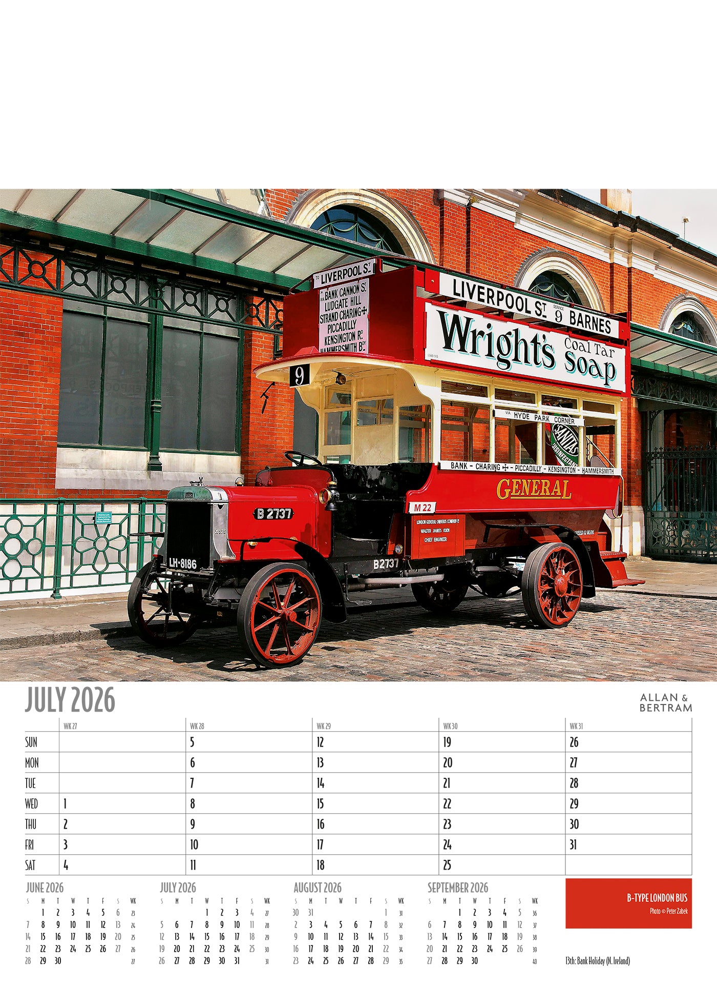Vintage Power Junior Wall Calendar