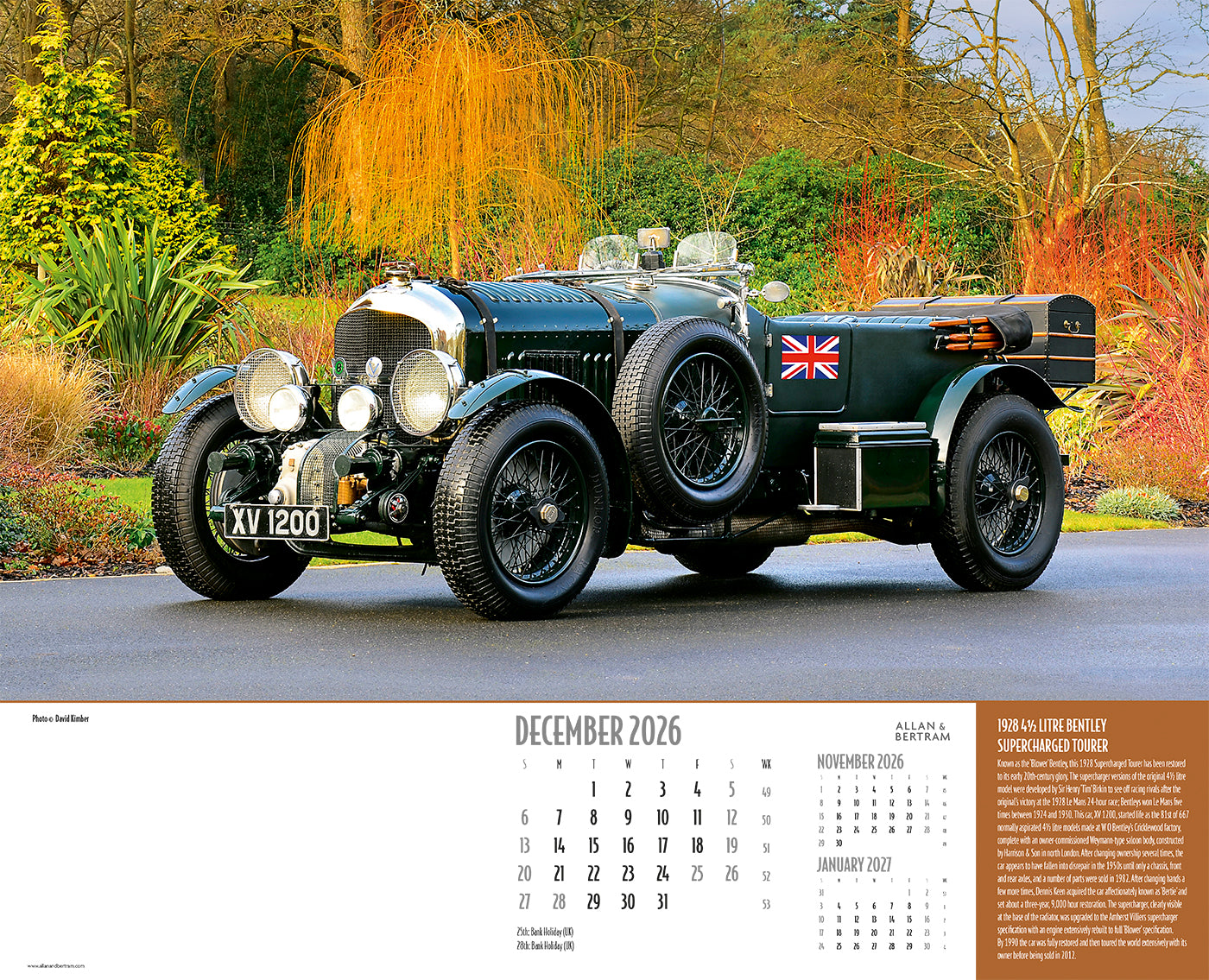 Vintage Power Wall Calendar