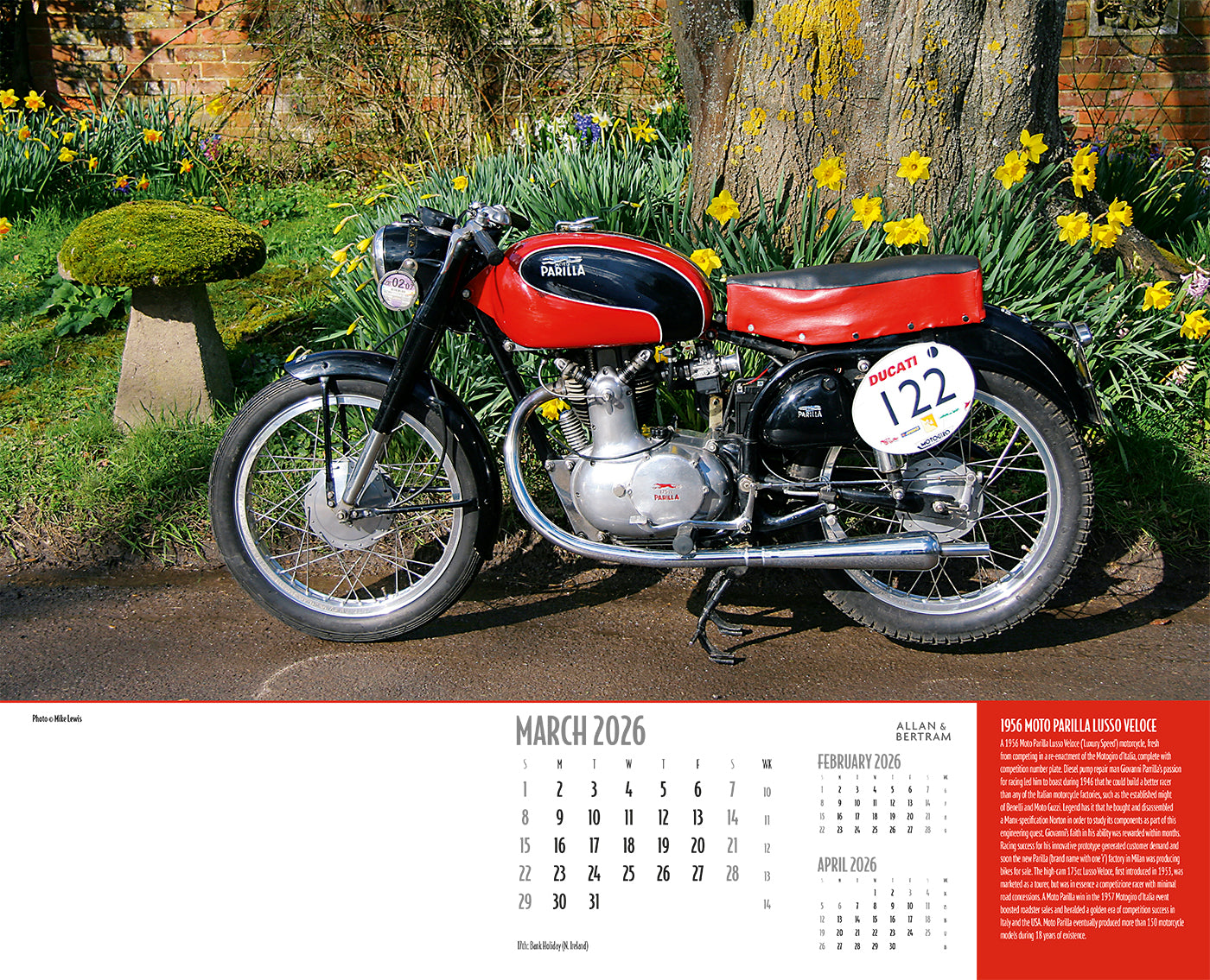 Vintage Power Wall Calendar